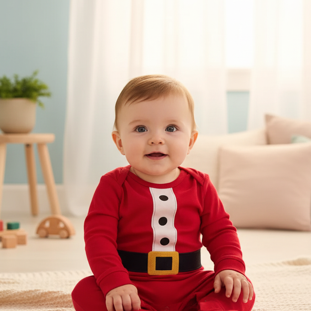 CHRISTMAS  RED COLOURED ROMPER