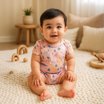 PINK PRINTED JUMPSUIT