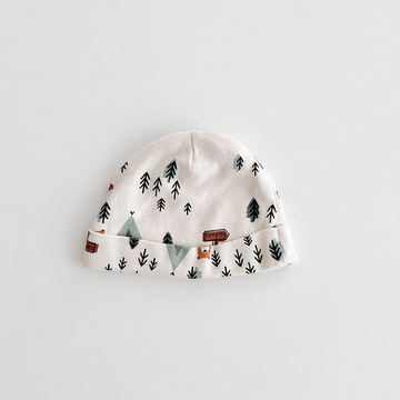 BEIGE PRINTED CAP
