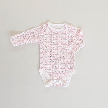 RED CAT PRINTED ONESIE