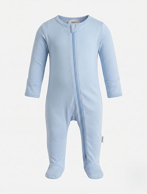Baby Blue Essential Sleepsuit