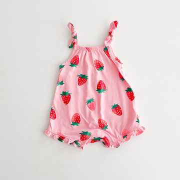 STRAWBERRY PATTERNED FANCY JUMPSUIT