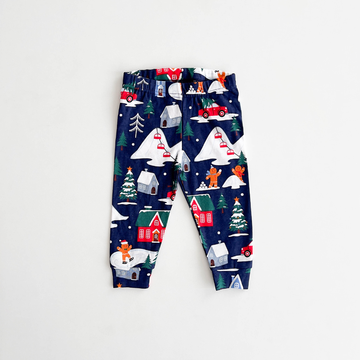 NAVY BLUE PATTERNED PANT
