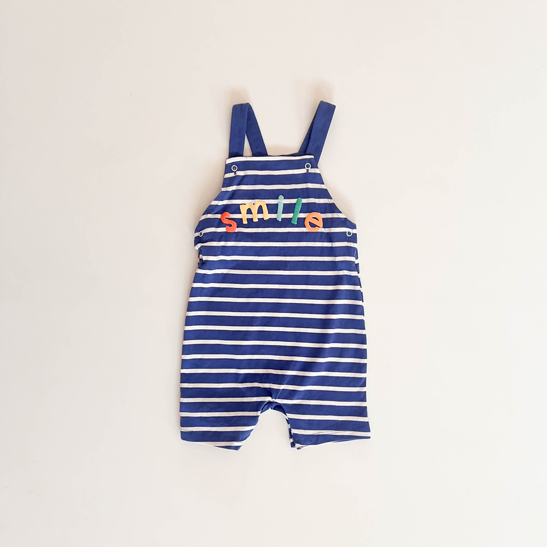 BLUE STRIPED DUNGAREE