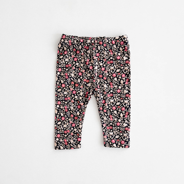 BLACK FLORAL PRINTED PANTS