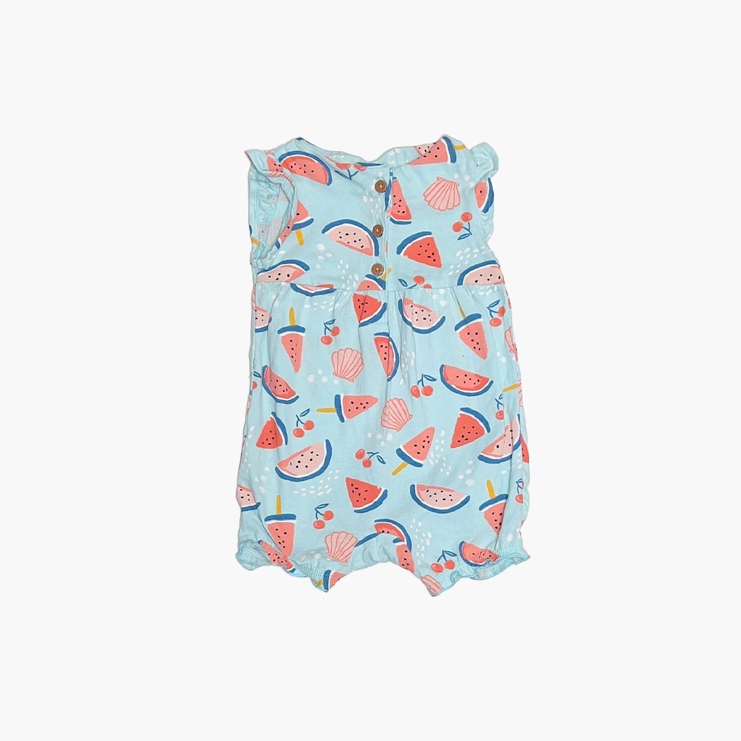 BLUE WATERMELON PRINTED JUMPSUIT