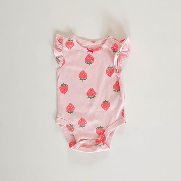 STRAWBERRY PATTERNED ONESIE