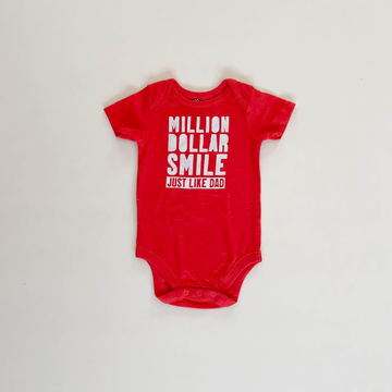 RED PRINTED ONESIE