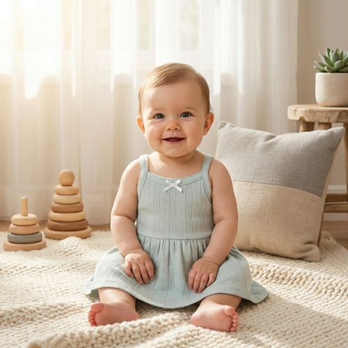 MINT GREEN POINTELLE SUNSUIT