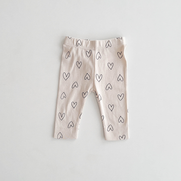 BEIGE LOVE COTTON PANTS