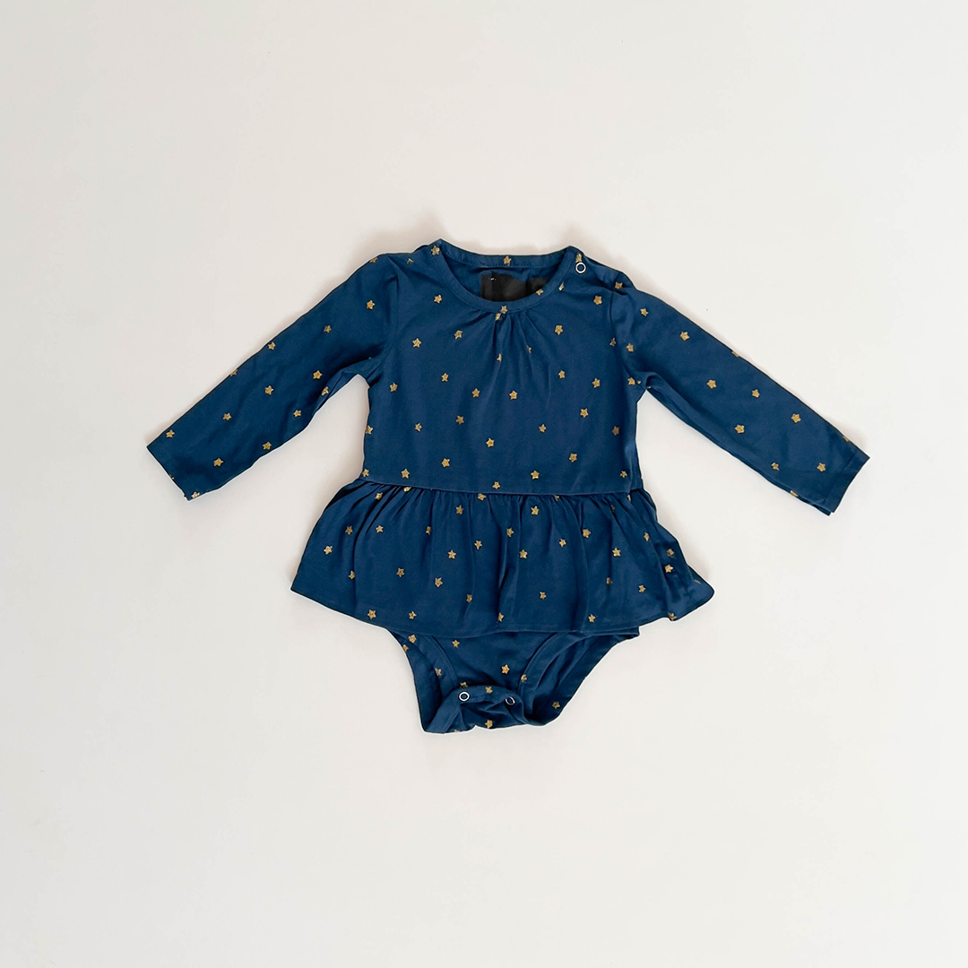 BLUE STAR GLITTER SUNSUIT