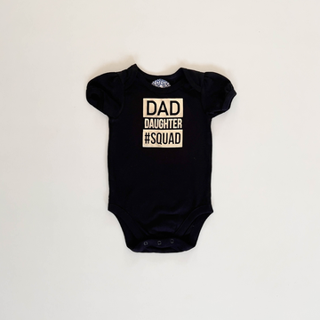 BLACK PRINTED ONESIE