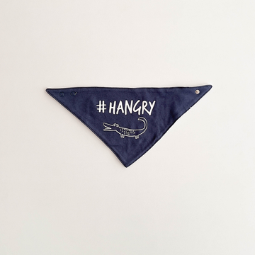 NAVY BLUE PRINTED BANDANA BIBS