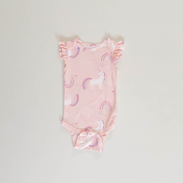 PEACH UNICORN GIRLS ONESIE