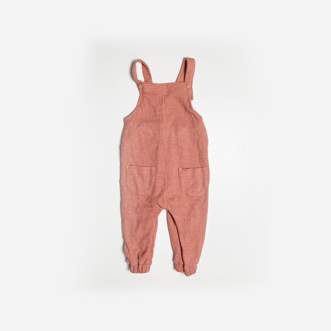 CHESTNUT KNITTED DUNGAREE