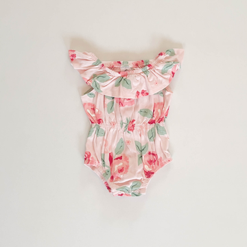 PINK FLORAL FANCY ONESIE
