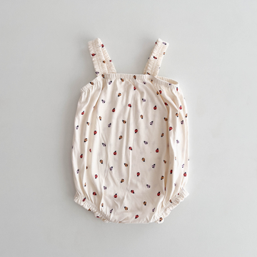 LADYBUG PATTERNED FANCY ONESIE