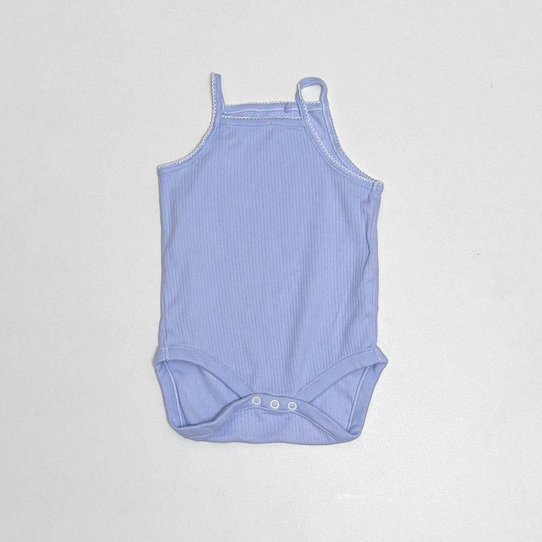 BLUE STRIPED ONESIE