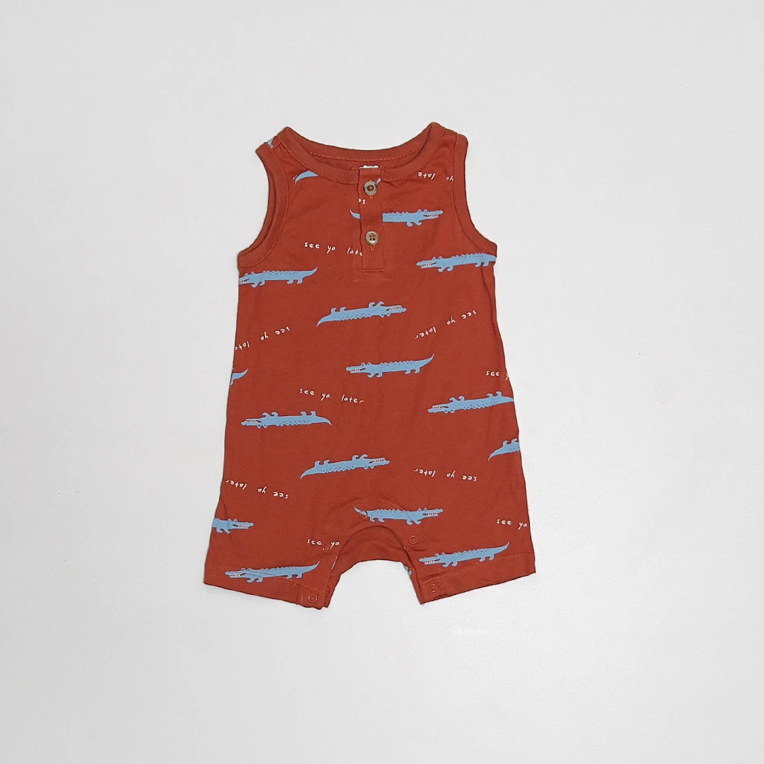 BROWN PRINTED JUMPSUIT