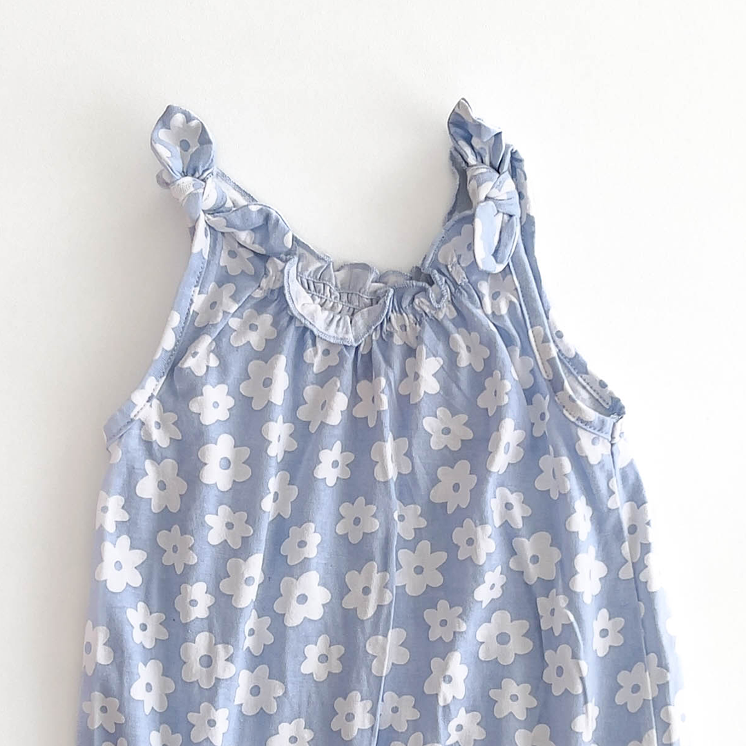 BLUE FLORAL ONESIE