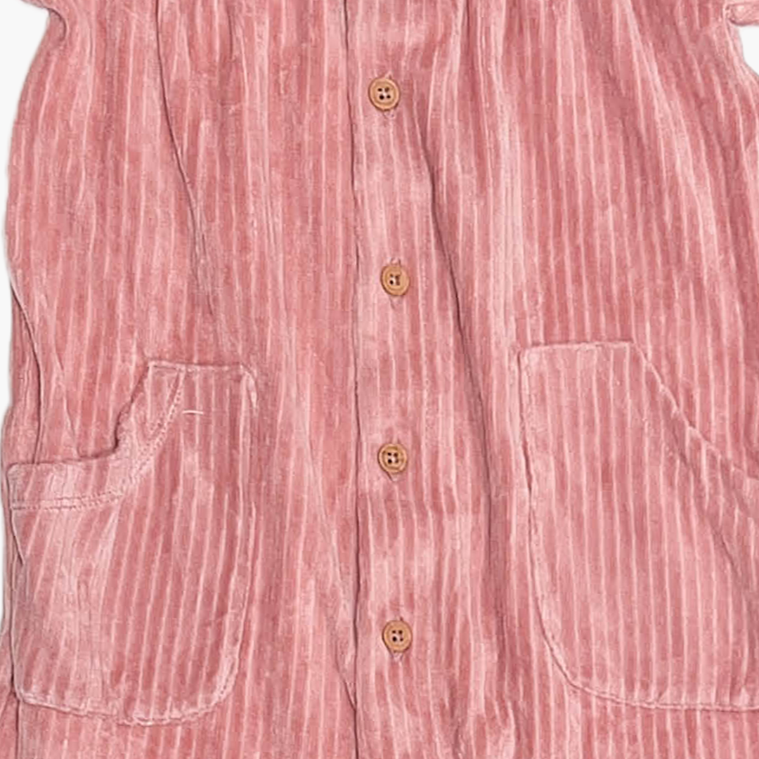 BLUSH PINK VELVET ROMPER