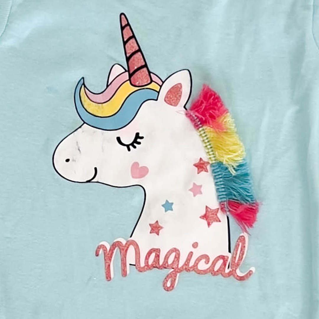BLUE UNICORN ONESIE