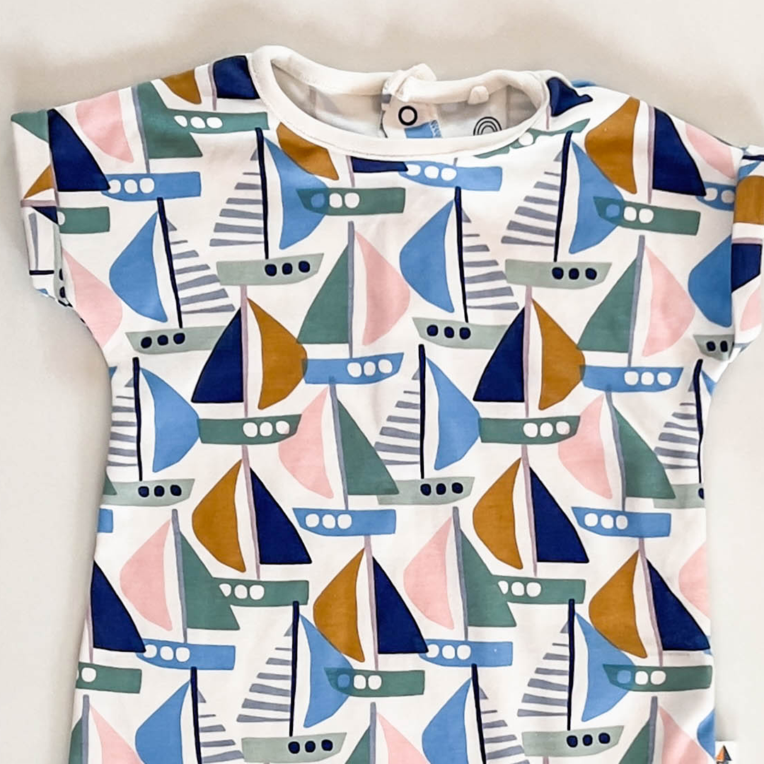 BOAT PATTERNED JUMPSUIT