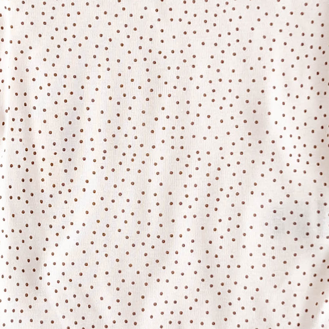 BROWN DOTTED ONESIE