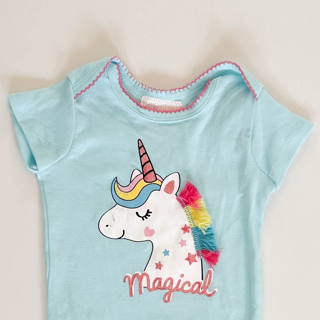 BLUE UNICORN ONESIE