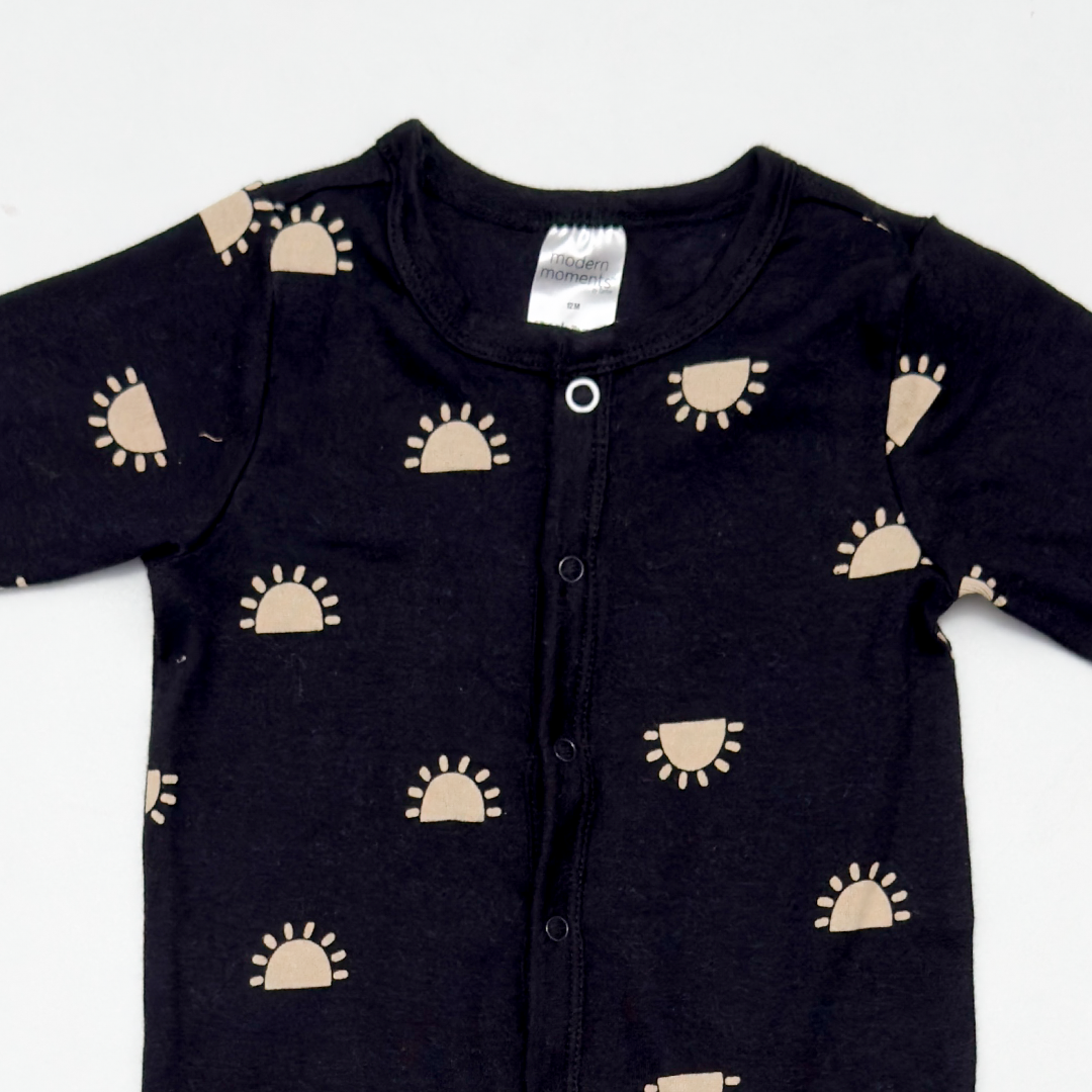 BLACK SUN PRINTED ROMPER