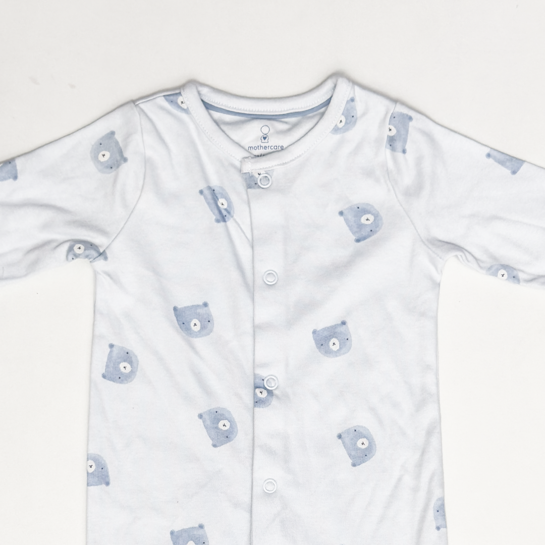 BLUE TEADDY SLEEPSUIT