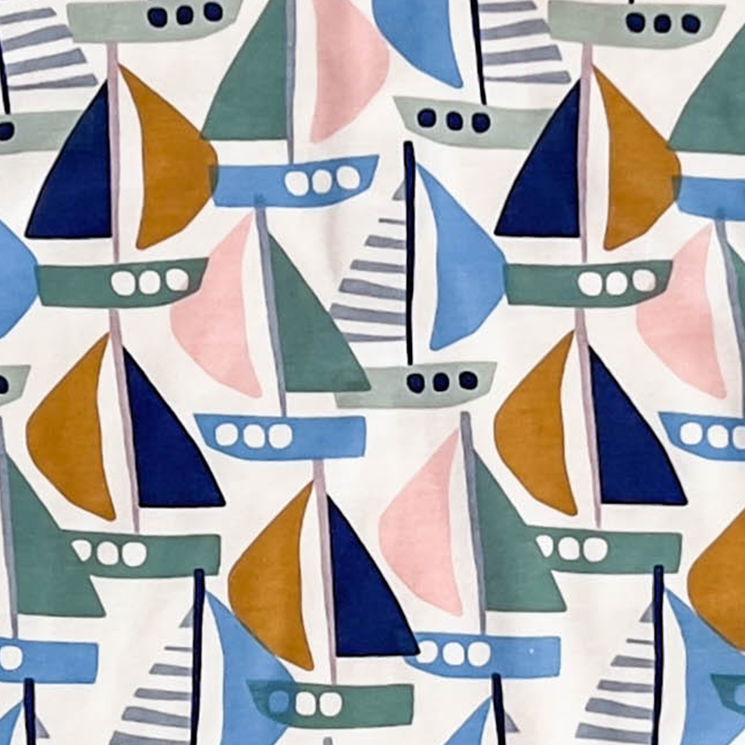 BOAT PATTERNED JUMPSUIT