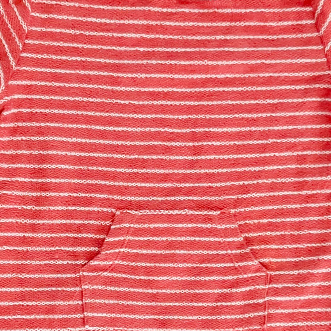 BRICK RED STRIPED JUMPSUIT