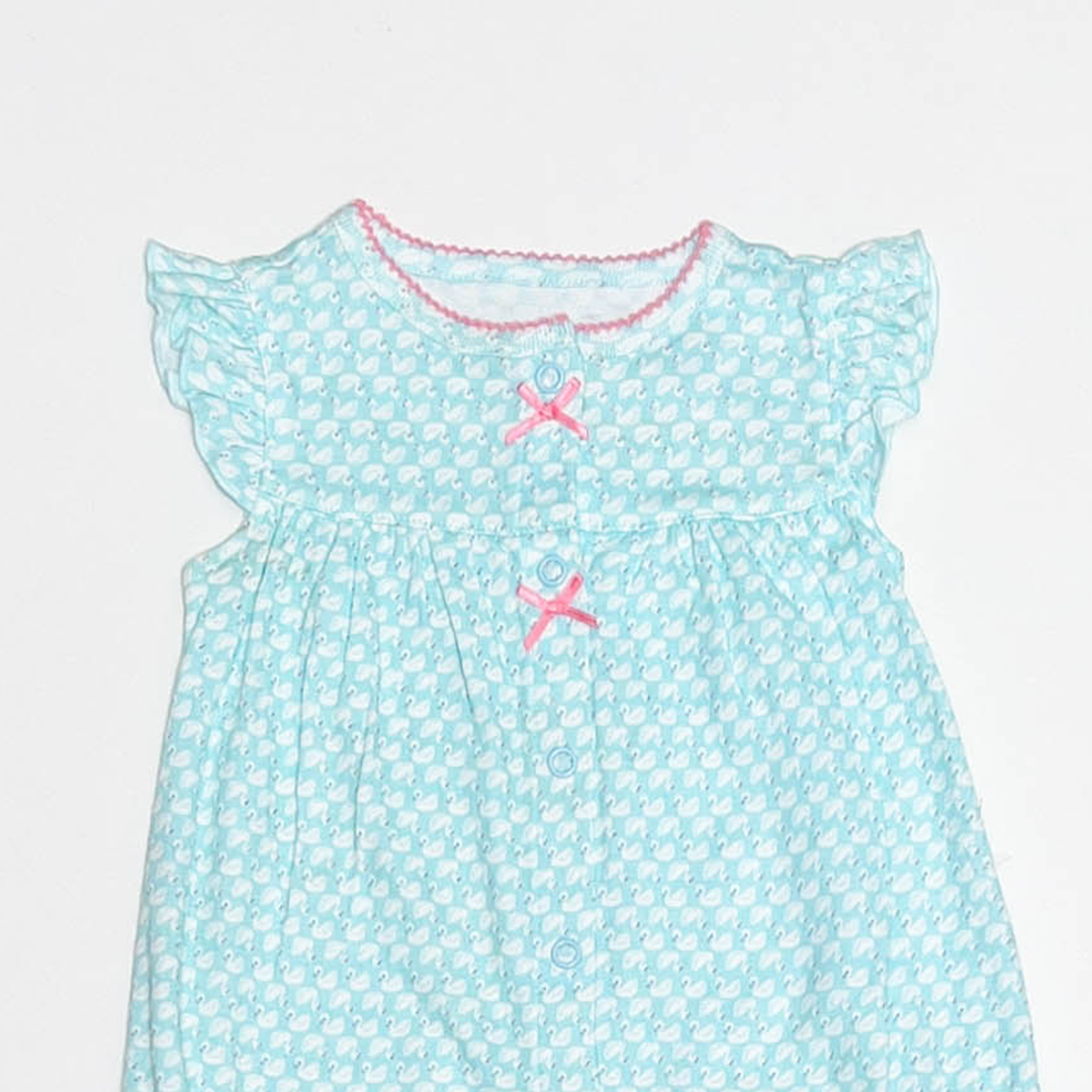 BLUE PRINTED FANCY JUMPSUIT