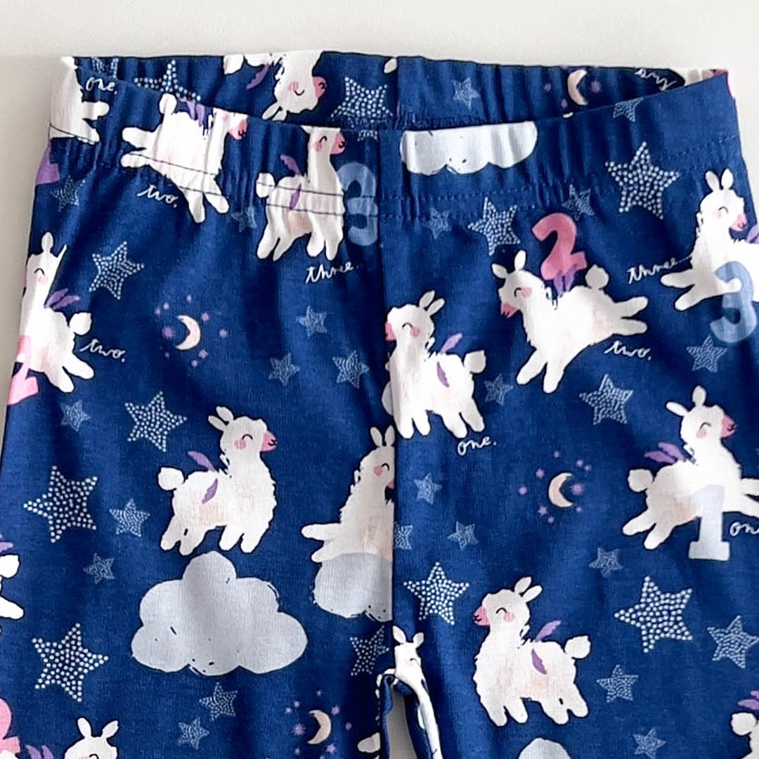 BLUE PATTERNED PANTS