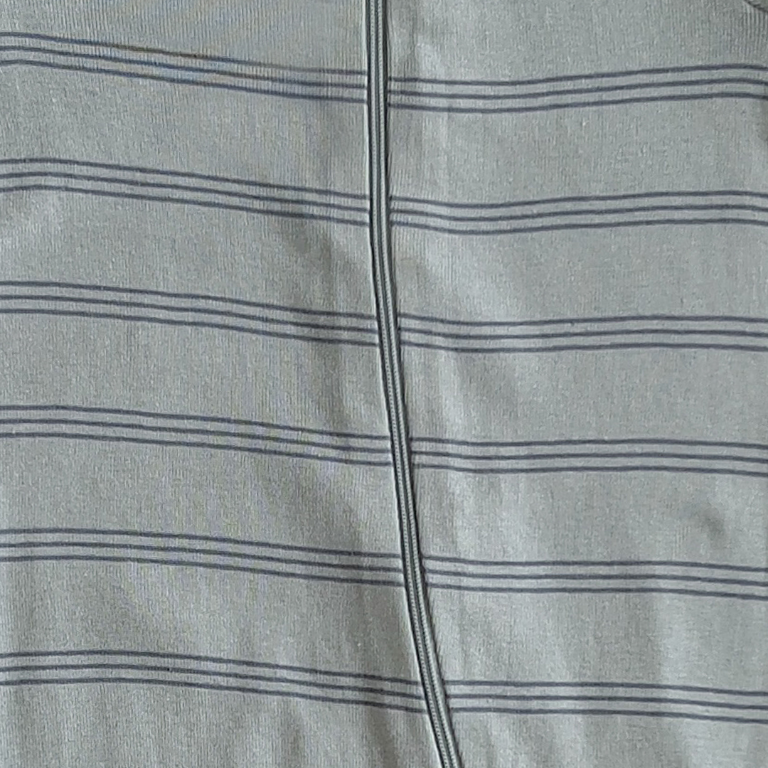 BLUE GREY STRIPED SLEEPSUIT