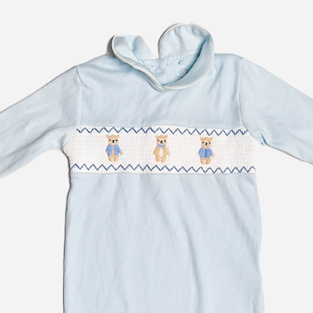 BLUE TEADDY THREAD SLEEPSUIT