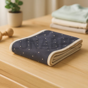 GREY STAR PRINTED BURP CLOTH