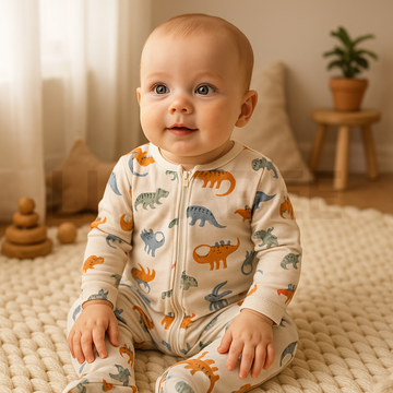 DINOSAURE PRINTED SLEEPSUIT