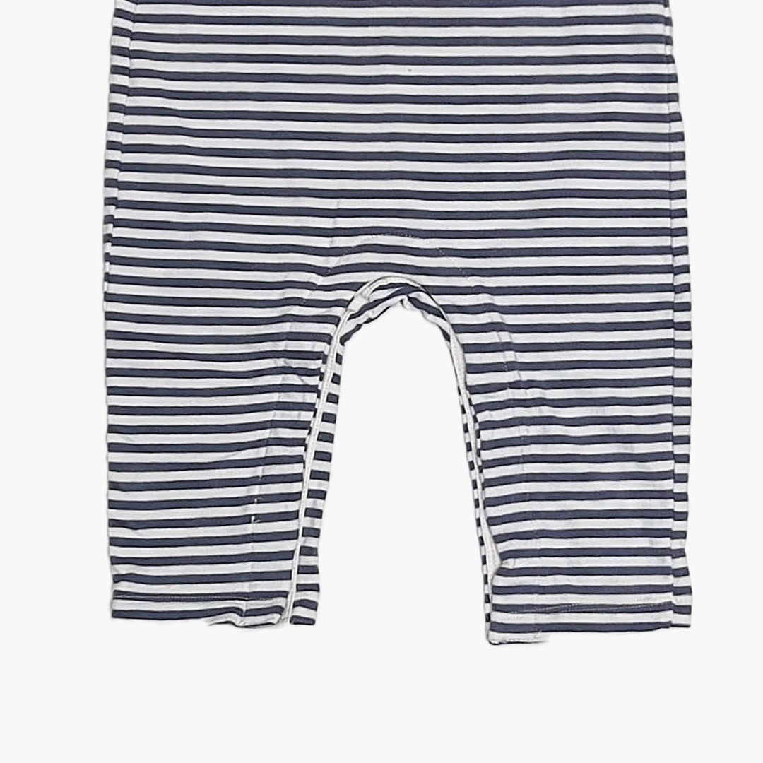 BLUE AND WHITE STRIPED DUNGAREE