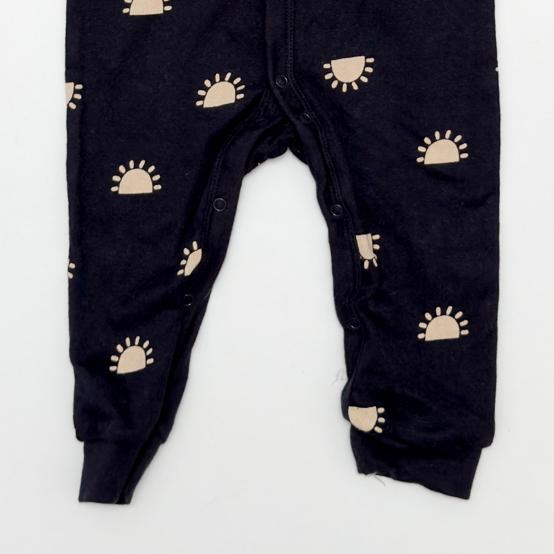 BLACK SUN PRINTED ROMPER