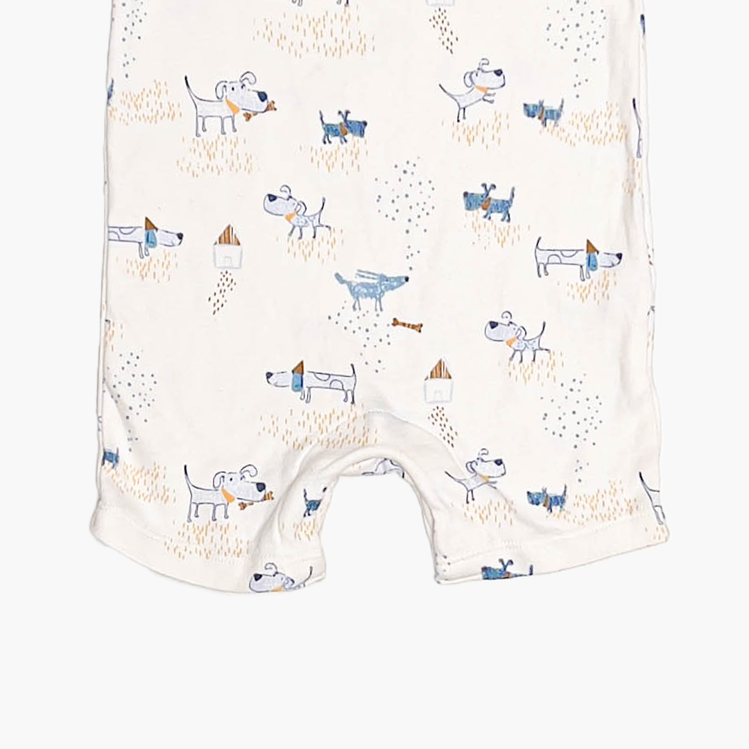 BLUE ANIMAL PRINTED JUMPSUIT