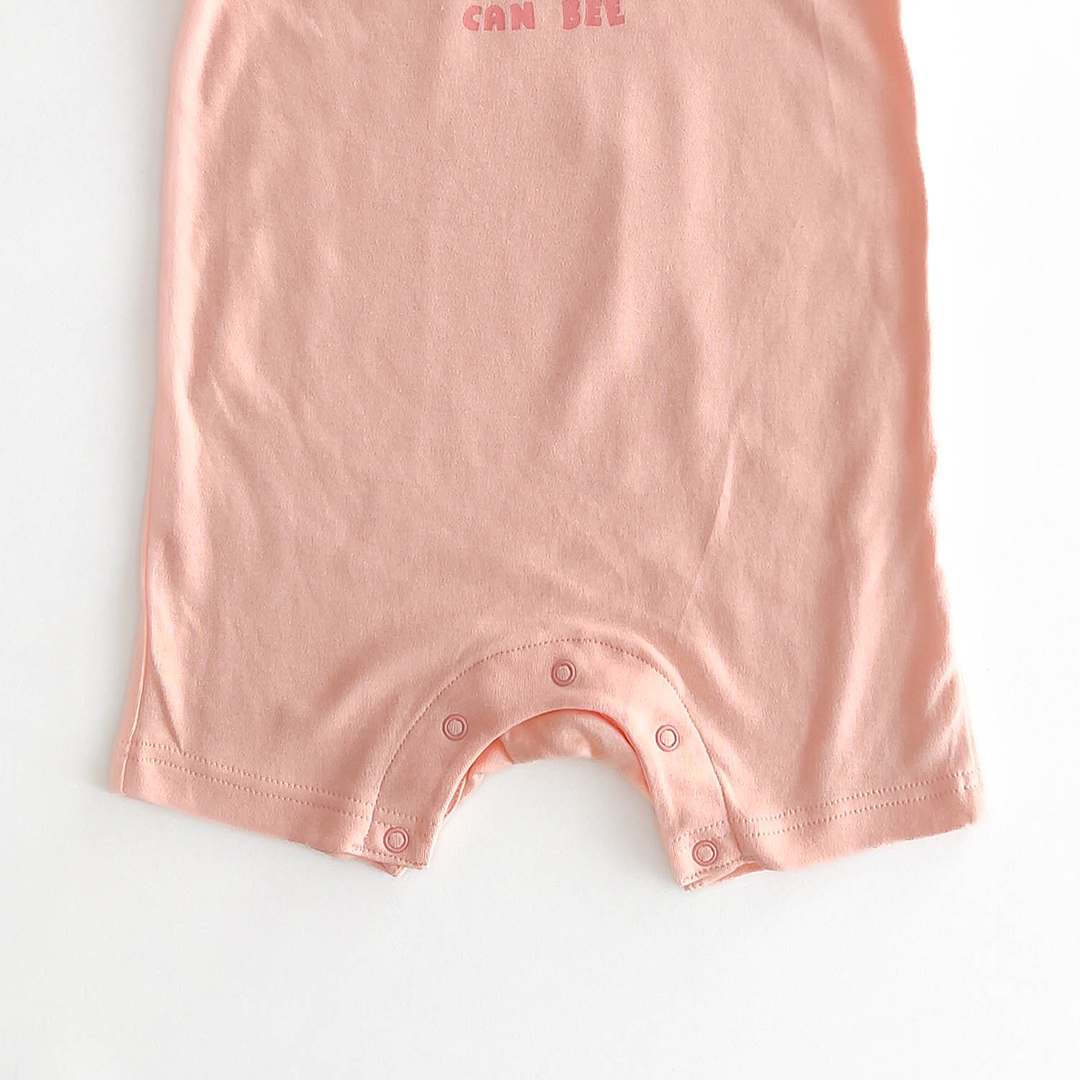 PEACH BEE PRINT JUMPSUIT
