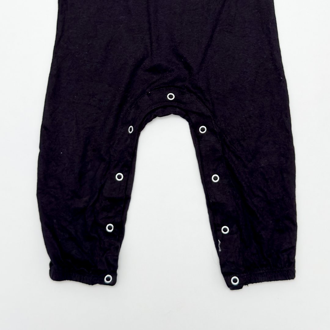 BLACK SLEEVELESS GIRL ROMPER