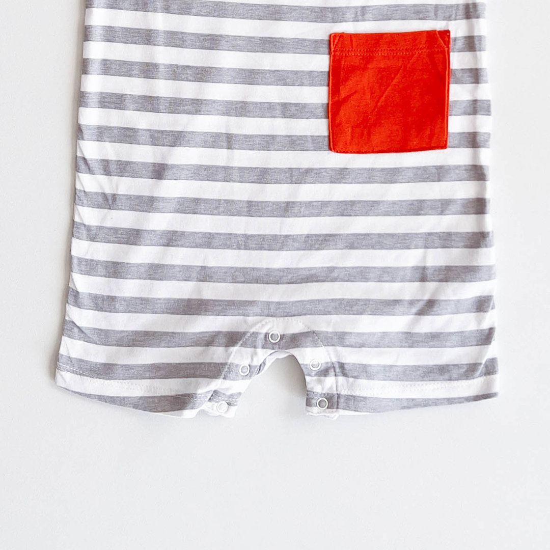 BOYS STRIPED SLEEVELESS JUMPSUIT