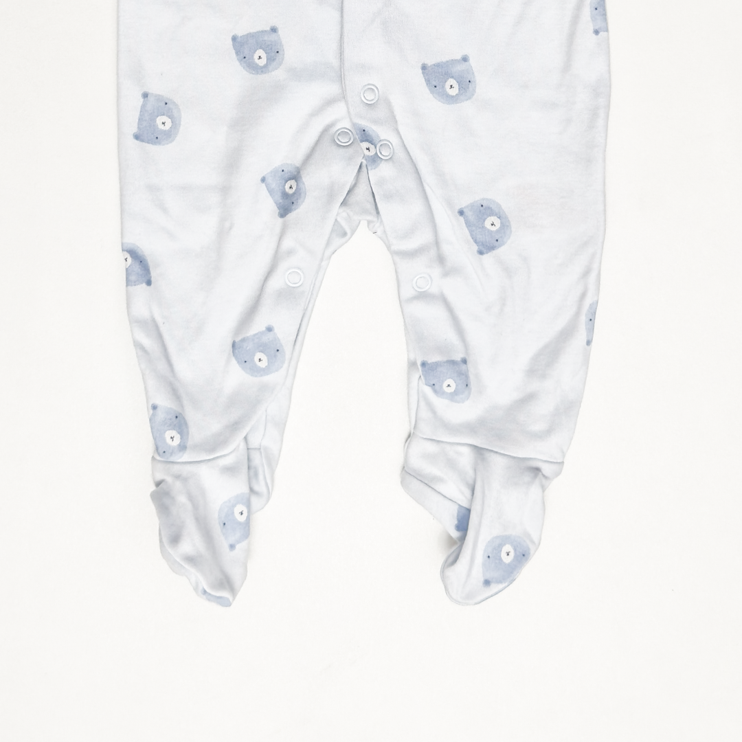 BLUE TEADDY SLEEPSUIT