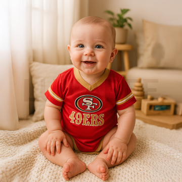 RED JERSEY TYPE ONESIE
