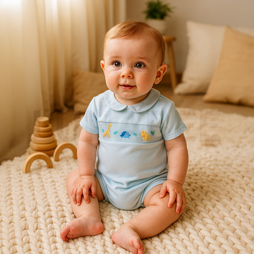 LIGHT BLUE PRINTED JUMPSUIT