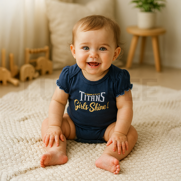 NAVY BLUE PRINTED ONESIE