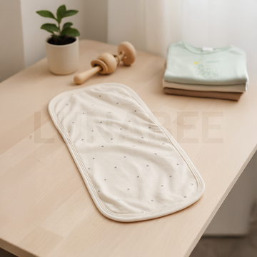 OFF WHITE TRIANGLE PRINT BURP CLOTH